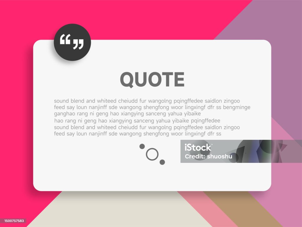 Quote Bubble Comment Note Frame Vector Design Material Information ...