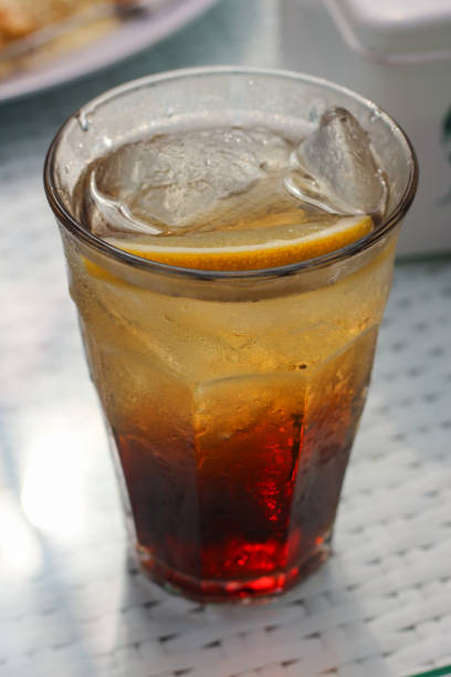 istock close up of fresh ice lemon tea. 1500760393