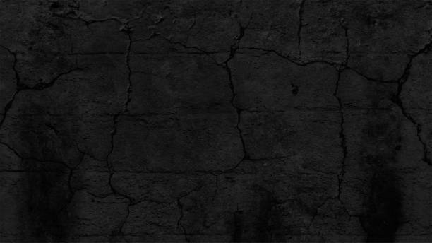 暗い灰色と黒のグランジテクスチャ効果水平の空の空白のベクター画像にひびの入った粘土の背景に粗い素朴なテクスチャー - backgrounds dirty peeling decline点のイラスト素材／クリップアート素材／マンガ素材／アイコン素材