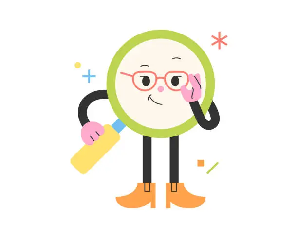 Vector illustration of Cute school supplies characters.