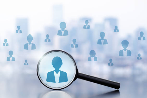 Selecting talented people. Recruitment and employment image. stock photo