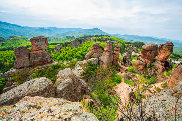 istock Belogradchik cliff rocks Bulgaria is a great touristic attraction 1500780861