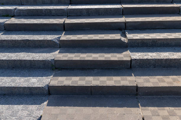 istock An old damaged staircase in the park 1500789935