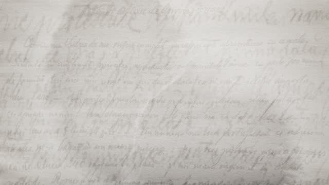 Old letter with revealing ink - animation