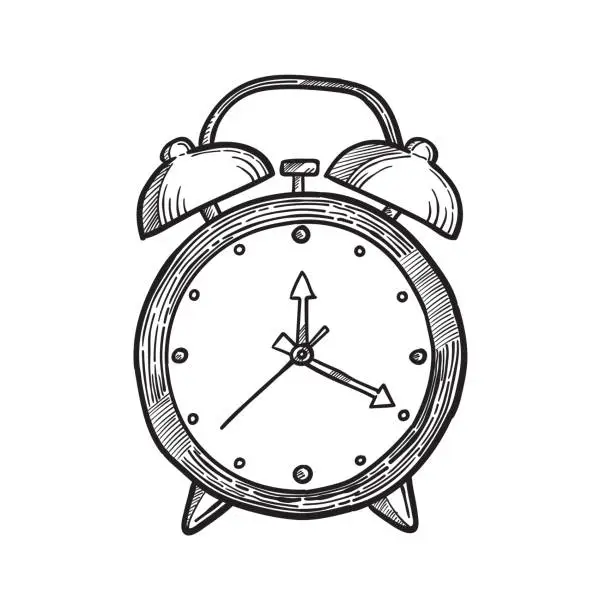 Vector illustration of alarm clock