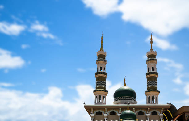 istock Mosque Dome Sheikh Ramadan Grand Uae on Blue Sky Background,Arab Emirates Islamic Architecture Istanbul Namaz Turkish God Travel Building Eid Zayed Kareem Abu  Islam Kuwait Masjid Saudi Oman Dubai. 1500799977