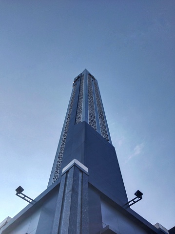 tower of al fattah mosque Tulungagung in the afternoon