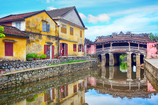 Japanese Covered Bridge built in the 17th century, Hoi An City, Vietnam