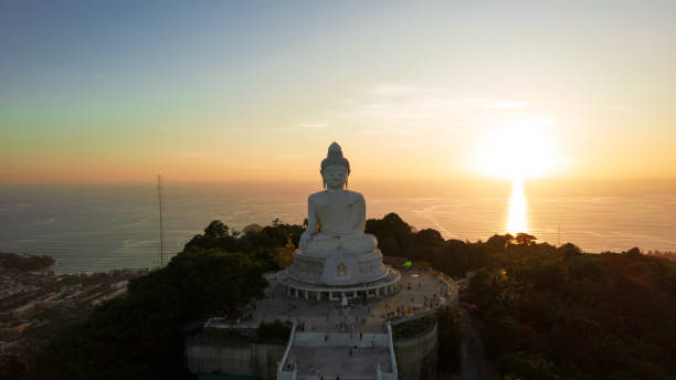 istock Big Buddha at sunset view from a drone. Phuket 1500801767