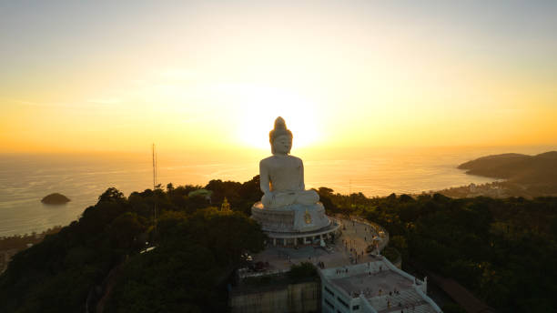 istock Big Buddha at sunset view from a drone. Phuket 1500801779