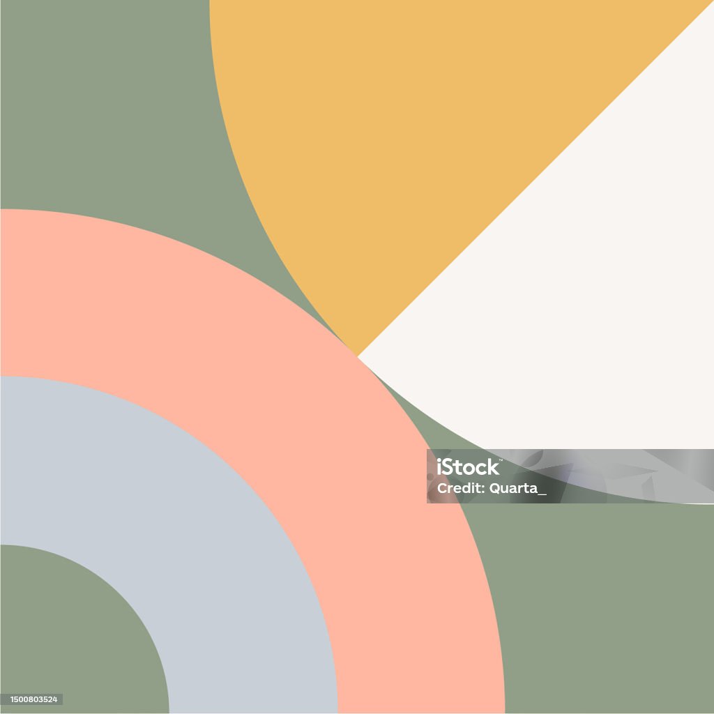 Aesthetic Patterns Rounded Geometric Square And Circle Pattern Simple Aesthetic Shape Ornament ...