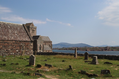 Abbey on island of Iona