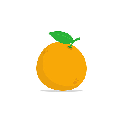 istock Orange Fruit Icon Vector Design on White Background. 1500807476