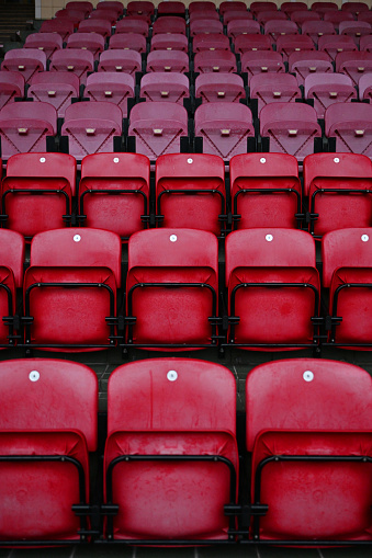 Red Seats in the stadium