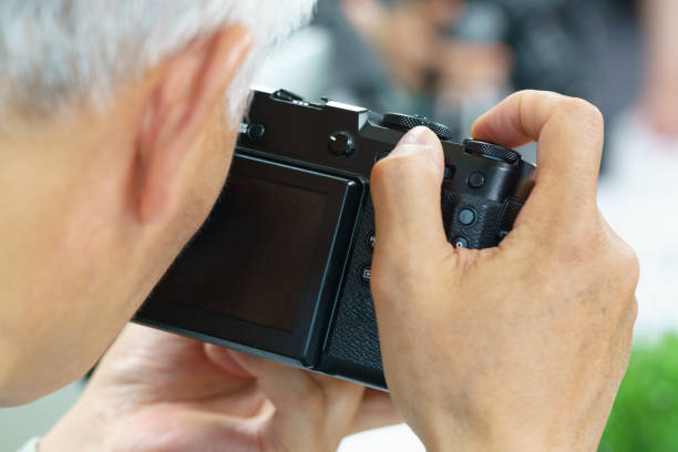 Close-up of a person taking photos