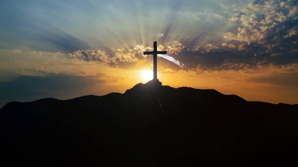 istock Holy Cross silhouette and white scarf 1500818103