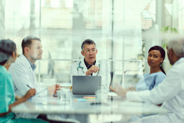istock Medical experts having a meeting in the office. 1500822719