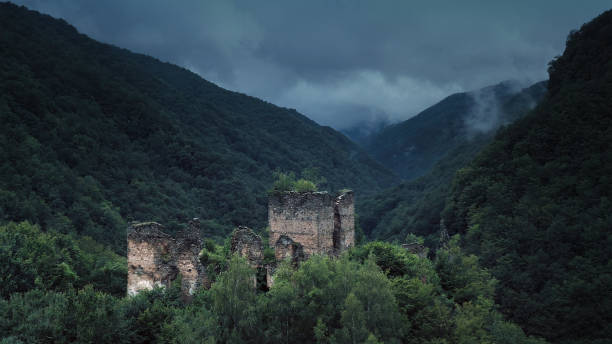 Ruins of the Carpathian Castle - night