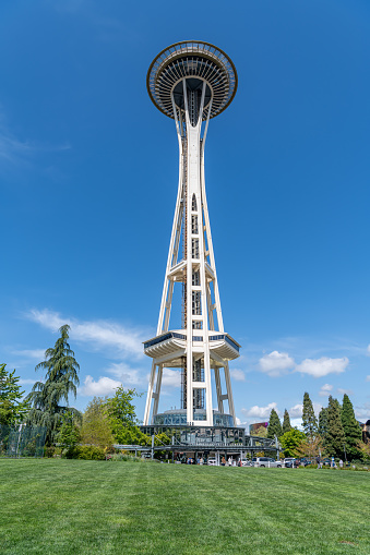The Space Needle from Seattle Center, Seattle, Washington