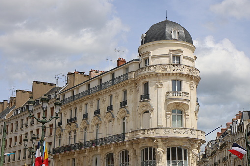 Typical building, exterior view, city of Orleans, department of Loiret, France