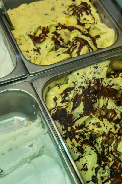 istock ice creams in the freezer, ready for sale 1500828949