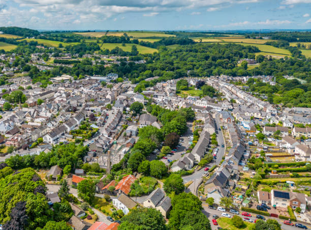 istock Aerial view over Okehampton 1500830210