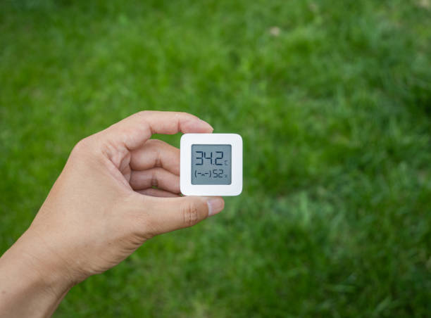 istock Hot Summer Outdoor,  Holding Thermometer Close-up 1500830373