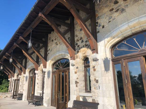 istock Classic house in stone and wood 1500835455