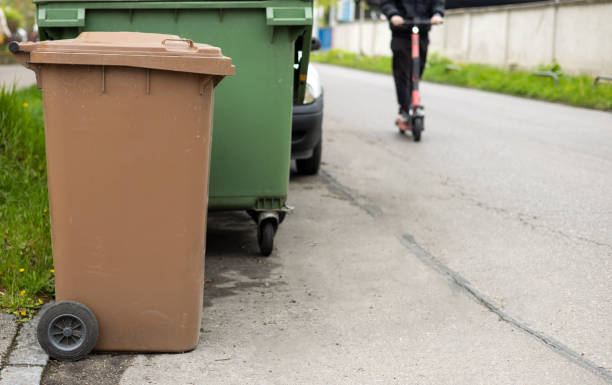 istock trash bin can garbage in city road street 1500836203