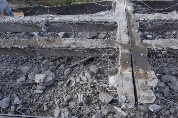 istock Remains of a highway being torn down and replaced 1500837356