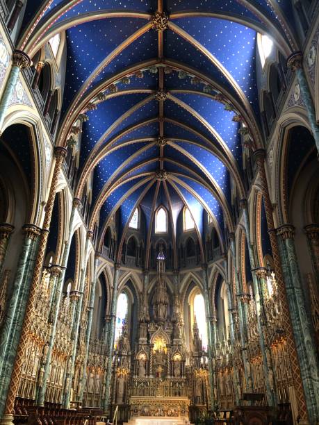 istock Inside a Catholic Church and a blue ceiling 1500856999