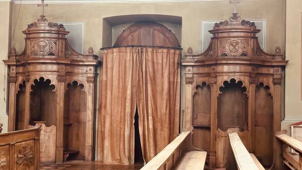istock Kastelruth catholic church, confession booth, Alto Adige 1500872059