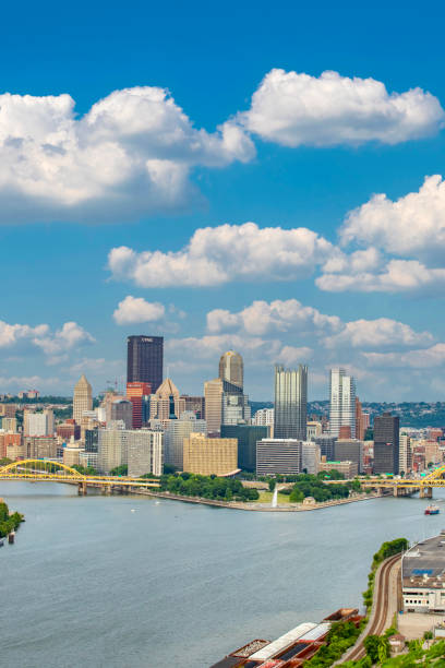 View of Pittsburgh, Pennsylvania at night.