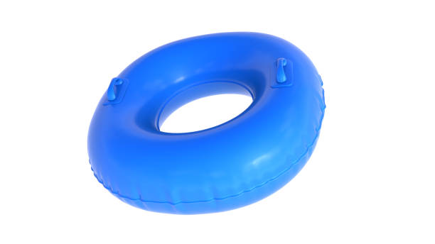 istock blue swim rings isolated on white background. summer concept 1500872510
