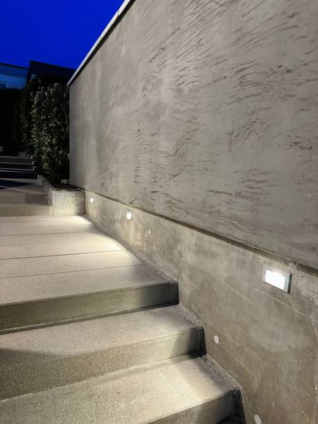 istock Illumination around the house, staircase 1500873292
