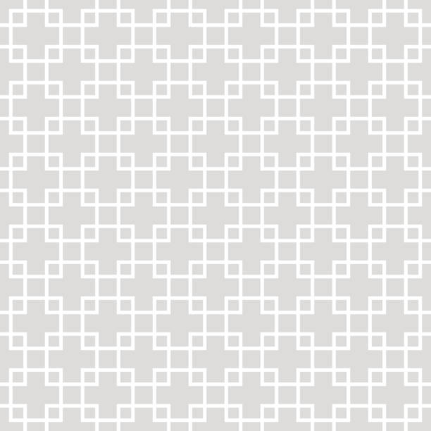 nahtloses muster des quadratischen gittervektors. subtile, minimalistische geometrische textur - 2552 stock-grafiken, -clipart, -cartoons und -symbole