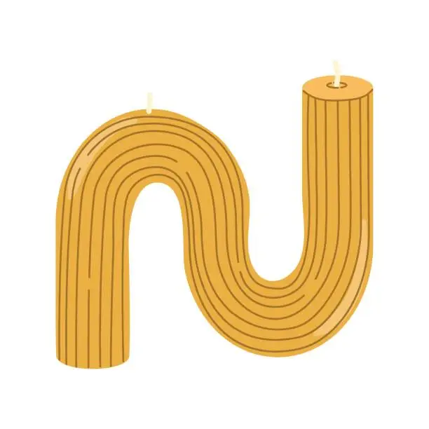 Vector illustration of candle 10