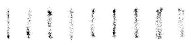 istock Spray Texture Paint Set. Line Black Splatter Stroke. Grunge Splash, Stripe Graffiti. Brush Effect, Spatter Brushstroke Collection. Abstract Graphic Design Element. Isolated Vector Illustration 1500875133