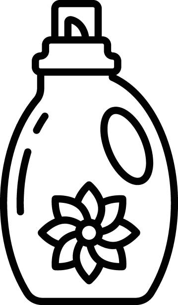 illustrations, cliparts, dessins animés et icônes de concept d’agent de nettoyage ou de dégraissant, conception d’icône vectorielle de bouteilles de liquides abrasifs, symbole d’entretien ménager, enseigne de nettoyage à domicile, illustration de stock d’équipement de nettoyage professionnel - agent dentretien