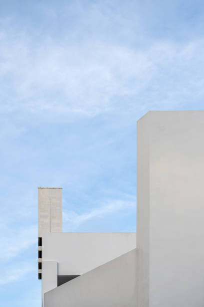 istock A corner of a minimalist white building 1500875401