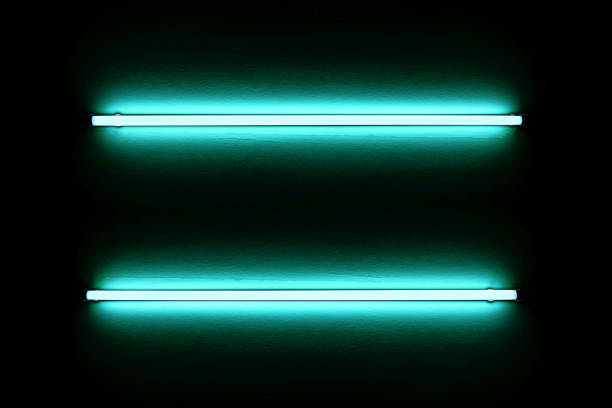 istock two light blue neon lights on white wall at night 1500880806