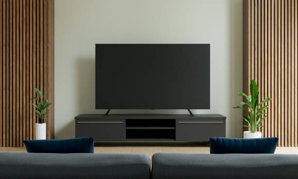 istock Smart tv in living room 1500882250