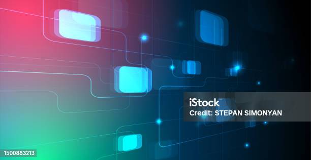 2d Illustration Abstract Digital Binary Data On Computer Screen Stock ...