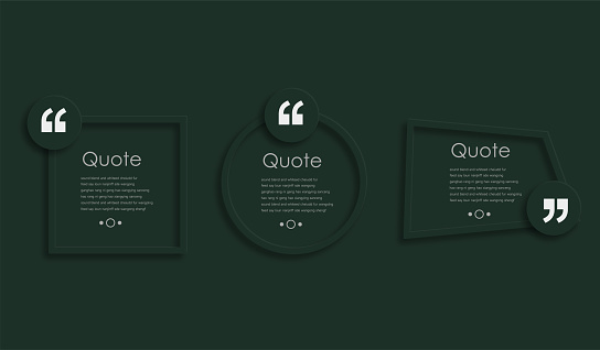 color design material textbox isolated quote frame template set, Content for Social media