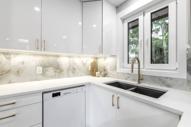 istock Luxury renovated modern house with backyard 1500891922