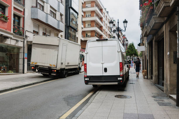 istock Delivery van and truck 1500892821