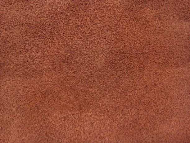 istock Top view of brown genuine leather texture background. 1500896942