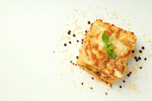 istock Concept of delicious food, lasagna, space for text 1500897541