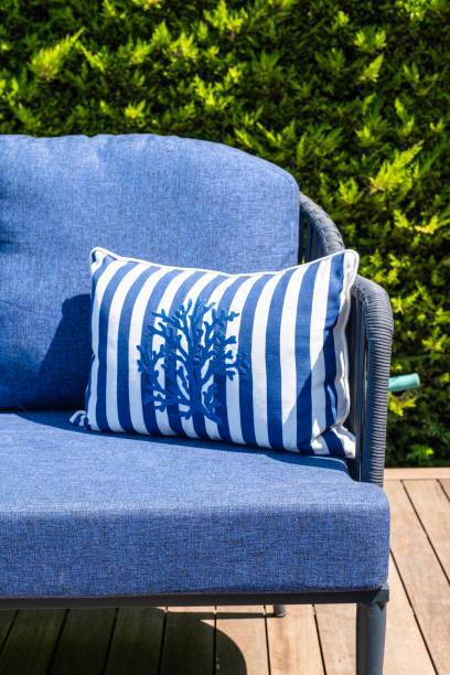istock Comfortable Pillow On Sofa Decoration Outdoor Patio 1500898516
