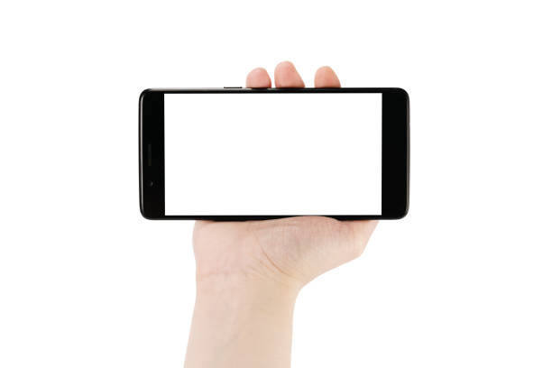 istock young female hand holding smartphone isoalted on white 1500900380